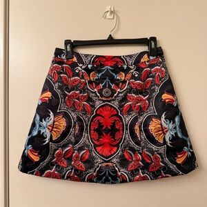 Alice + Olivia Satin Structured Mini Skirt Size 8